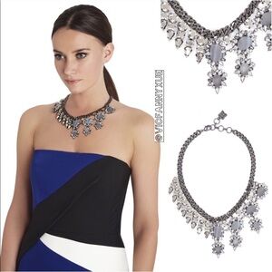 BCBGMAXAZRIA half-gemstone statement necklace